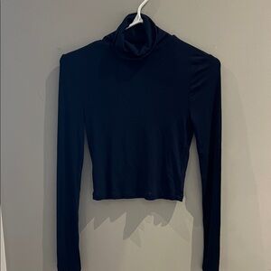 Sunday Best Navy Long Sleeve Turtleneck Top